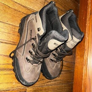 Wolverine Black and Gray Leather Boots